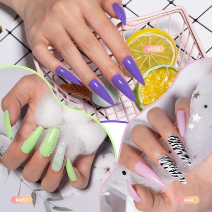 23-teiliges UV-Gel-Nagellack-Set von Mobray, rosa-violetter Gel-Nagellack für Frühling und Sommer