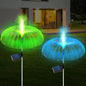 Solarlampen für den Garten im Freien, 2 Stück Quallen-Gartendekoration für draußen