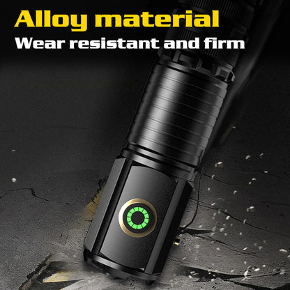 SPORWAY LED-Taschenlampe wiederaufladbar, Mini-Taschenlampe 5 Modi COB