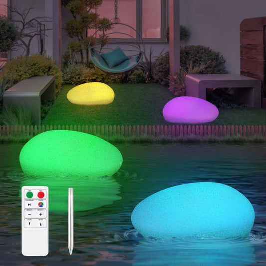 2 Stück Solarleuchten für draußen, Solarlampen für Outdoor-Gartenpool