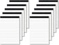 A6-Notizblöcke, 30 Seiten, dickes, strahlend weißes Papier, Notizblockpackung mit 10 Blöcken, Notizbuch mit 17 Zeilen