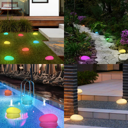 2 Stück Solarleuchten für draußen, Solarlampen für Outdoor-Gartenpool