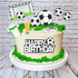 Tortendekorationsset, 36-teiliges Fußball-Tortendekorationsset zum Geburtstag,
