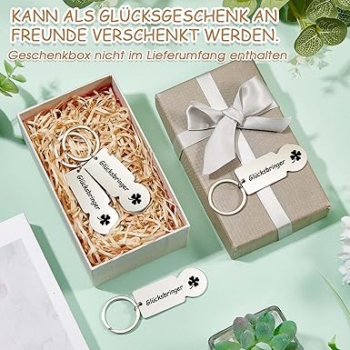 BBTO 6 Stück Einkaufschip Schlüsselanhänger Abziehbar Einkaufswagenchips Glücksbringer Schlüsselanhänger