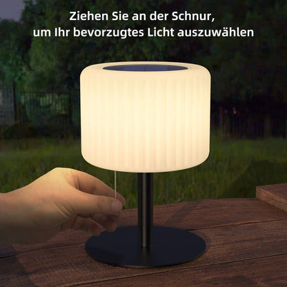 GGII Solar-Tischlampe für den Außenbereich, dimmbar, 7 RGB-Farben,