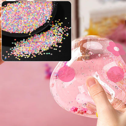 38 Stück Nano Tape Bubbles Set, Magie Nano Klebeband Set, Doppelseitiges Bubble Tape DIY, Blowing Bubble Tape mit Pailletten Aufkleber,