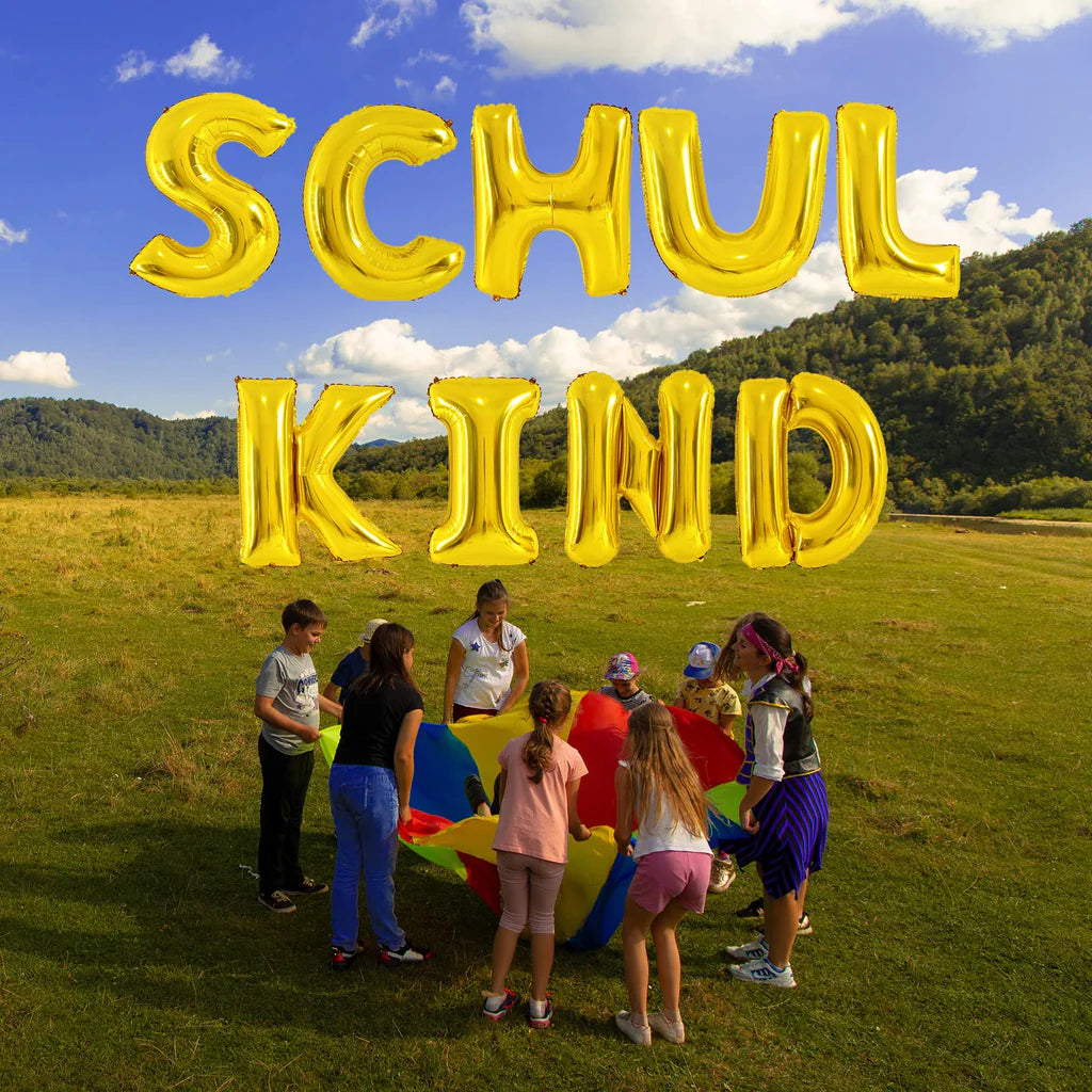 Schulanfang Deko Schulkind Folienballon, goldene Einschulungs Deko Heliumballons Schulkind