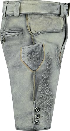 Sterling Sports Herren Trachtenlederhose Oktoberfest Trachtengürtel Bavaria Gr. 48