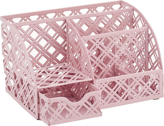 Tisch-Organizer / Schreibtisch Organisator Rosa
