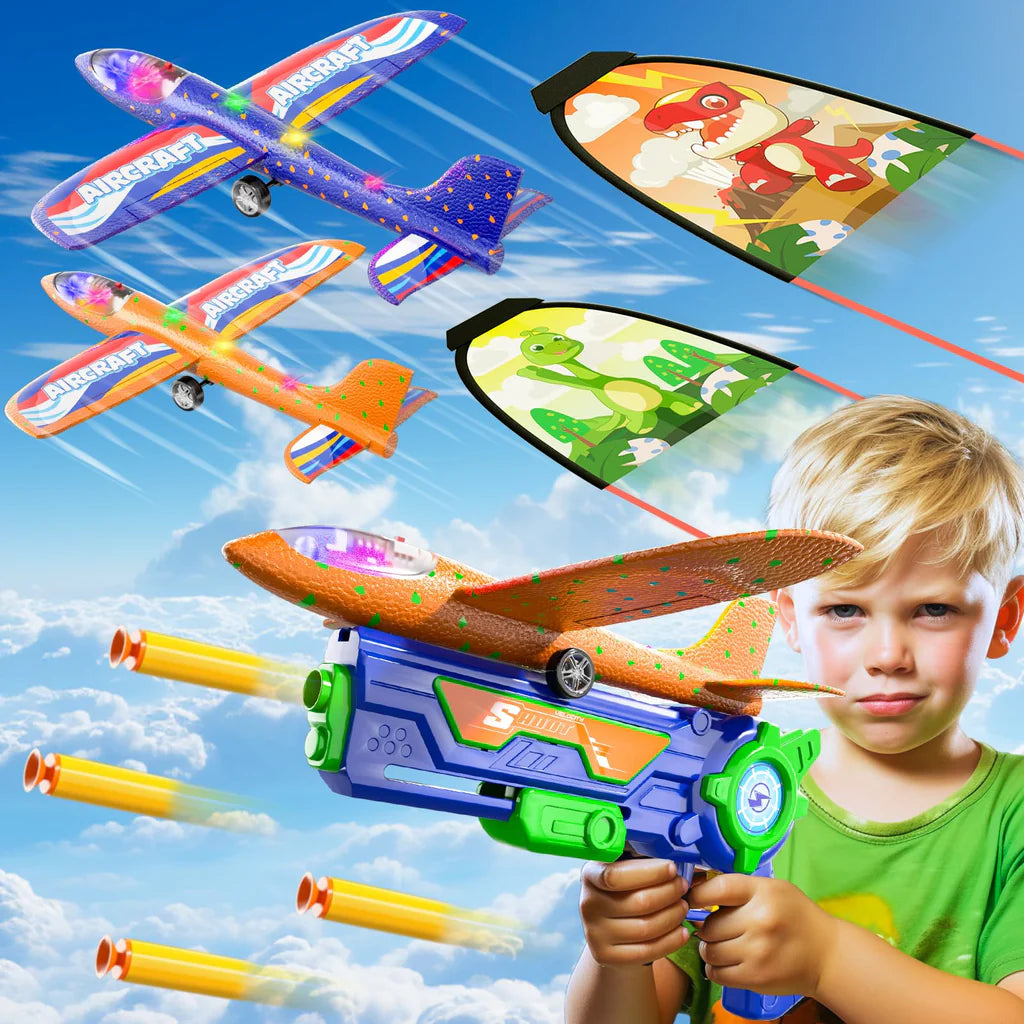 Flugzeugwerfer-Spielzeuge für Jungen und Mädchen 5er-Pack