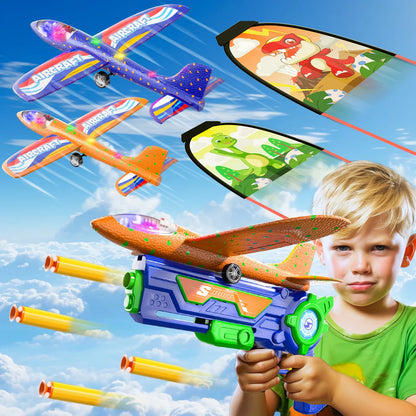 Flugzeugwerfer-Spielzeuge für Jungen und Mädchen 5er-Pack