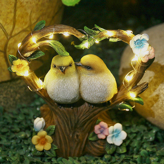 Gartendeko Figuren Solar Rost Gartendeko für Garten