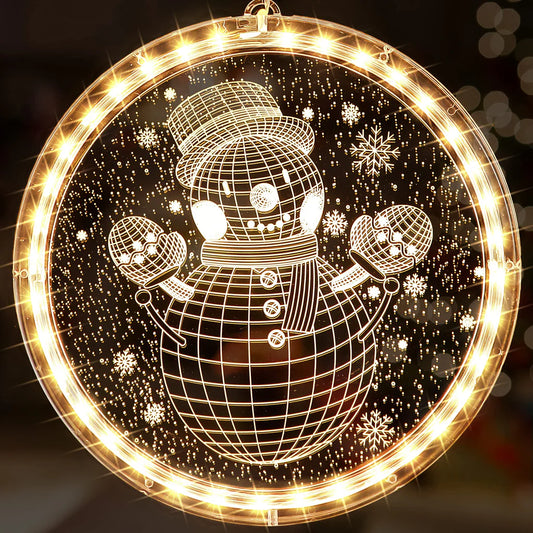 Hiboom Weihnachtsfensterlichter, 3D-Hängelichter für den Innenbereich