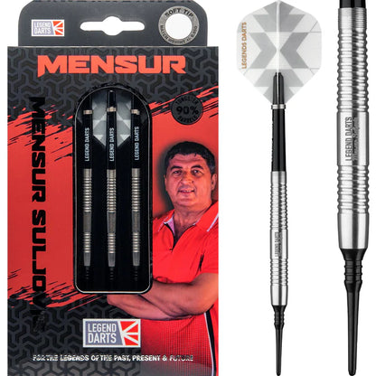 Legend Darts - Soft Tip - The Gentle - Mensur Suljovic - Silver - 18g