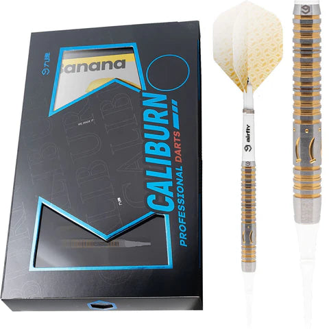 Caliburn Player Darts - Soft Tip - 90% - Gold Titanium - Banana