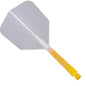 Cuesoul Rost T19 Integrated Dart Shaft and Flights - Big Wing - Yellow with Clear Flight