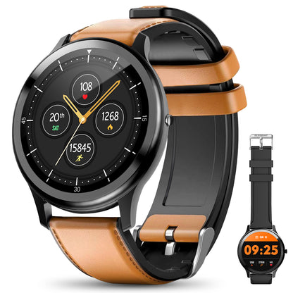 ELEGIANT C530 Smartwatch, IP68, Fitness-Tracker mit 2 Armbändern
