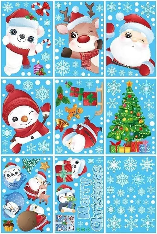Fensterbilder, Weihnachtsdekoration Fenster, Weihnachtsbilder für schöne Fenster