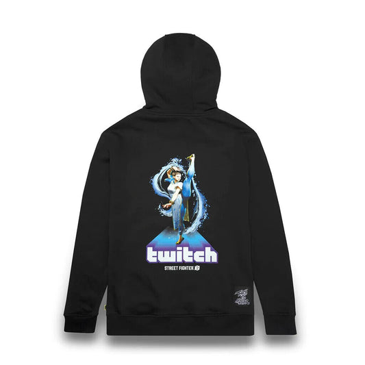Twitch x Street Fighter 6 Hoodie – Chun-Li Farbe Schwarz Größe L