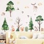 Wandaufkleber, Wald, Baum, Pflanze, Wolke, DIY-Wanddekorationen