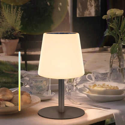 Solar Tischlampe Outdoor LED Akku Tischleuchte Kabellos