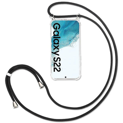 Handyband für Samsung Galaxy S22 Handyhülle mit Band schwarz