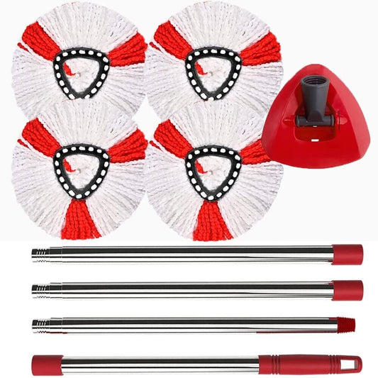 Spin Mop-, Moppstange und Ersatzkopfbasis