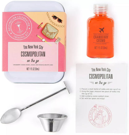 Cosmopolitan-Cocktail-Set, Reisedose, Geschenkset, inkl. Cranberry  Cocktail