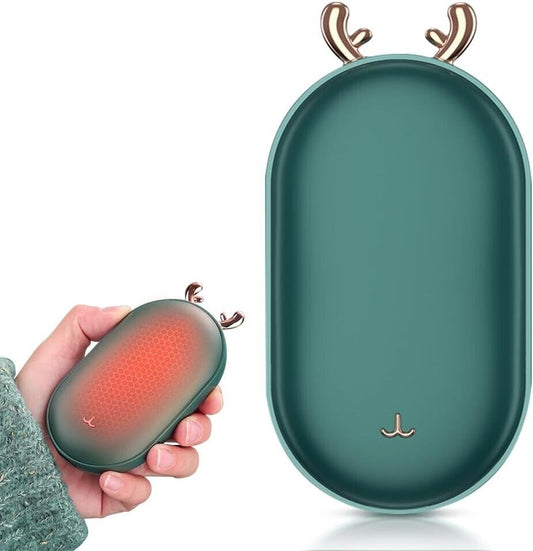 Handwärmer Wiederaufladbar, 5200mAh Tragbare Taschenwärmer mit Power Bank