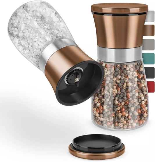 Thingles® Gewürzmühlen 2er Set mit verstellbarem Keramikmahlwerk