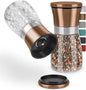 Thingles® Gewürzmühlen 2er Set mit verstellbarem Keramikmahlwerk