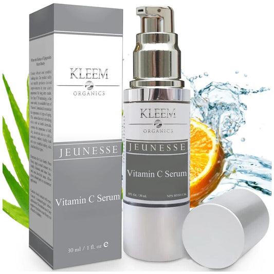 Kleem Organics Vitamin-C-Gesichtsserum mit Hyaluronsäure und Vitamin E