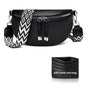 Ferlord Umhängetasche Damen Leder, Gürteltasche Damen stylische Crossbody Bag Damen mit 3 Fächern