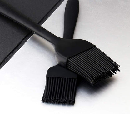 2 er Backpinsel 21 + 26 cm, Silikonpinsel, für Küche, Grill und Backen