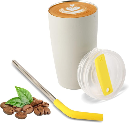 Thermobecher 480ml, Kaffeebecher To Go, Edelstahl Doppelwandig Vakuum