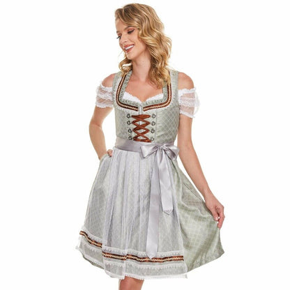 Dirndl von "Hereneer" Midi-Dirndl-Set,36 3-teilig, Dirndl Damen Midi