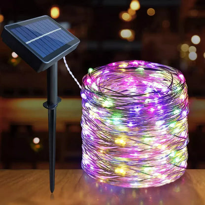 Solar-Lichterdraht für den Außenbereich, 12 m z.B. Hochzeit