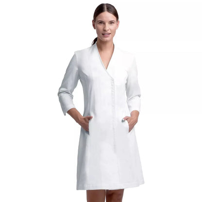 Dr. James Designer Laborkittel für Damen, Semi Tailliert, UK 10 Gr. 36
