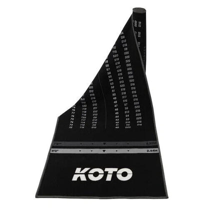 Dartteppich KOTO CARPET CHECKOUT GRAU 285 X 80CM
