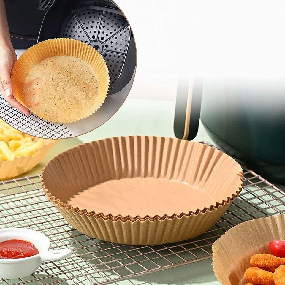 KOWAKA Heißluftfriteusen-Papier Backpapier Ø16*4.5cm Backpapier