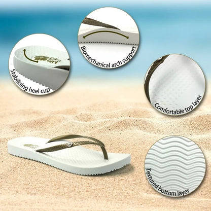 Tiki Girl Flip-Flops WEISS "M" 38,5/39,5