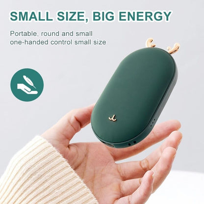 Handwärmer Wiederaufladbar, 5200mAh Tragbare Taschenwärmer mit Power Bank