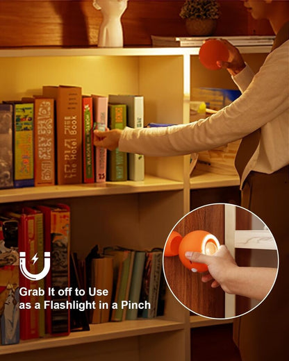 LED Wandleuchte Innen,Wandlampe mit Bewegungsmelder type-C - orange