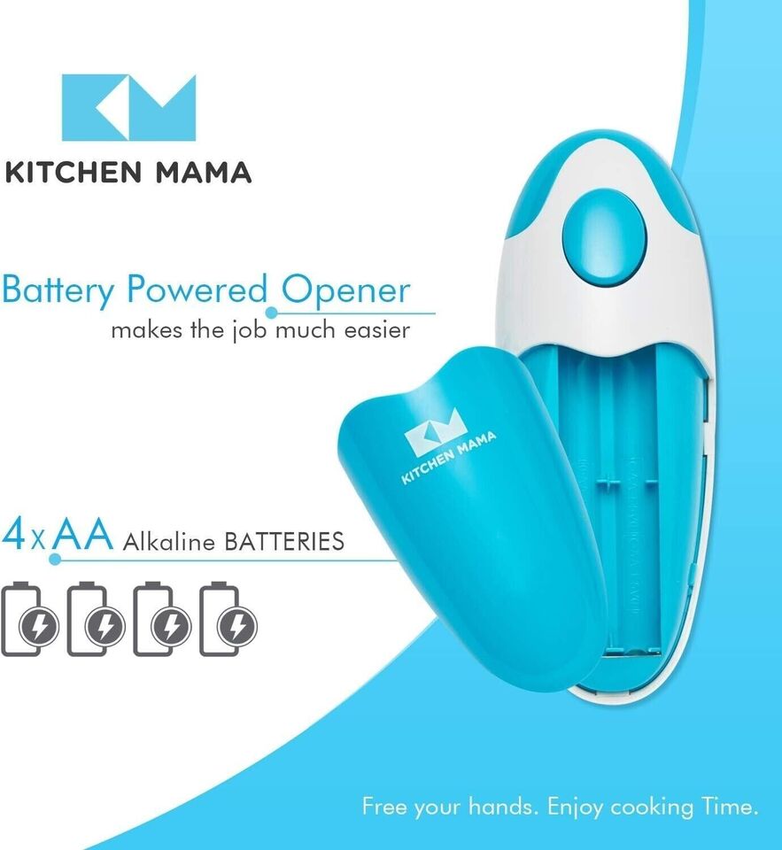 Kitchen Mama, Elektrischer Dosenöffner mit Start & Stopp glatte Kanten