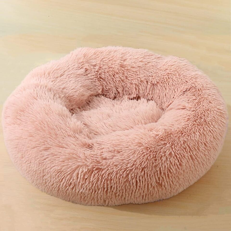 mittlere Größe, Puppy Love Hundebett, orthopädisch, rund, waschbar "Rosa" - 60 cm