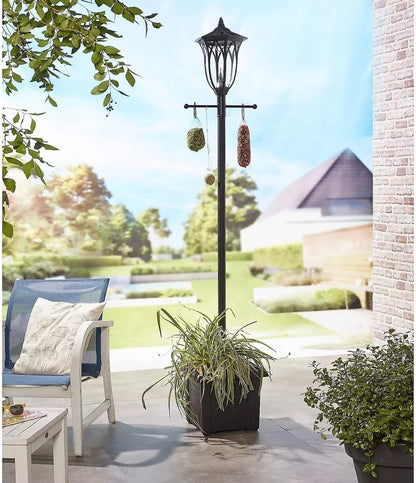Luxform Westminster 2 m 80 Lumen Solar-Laternenpfahl mit Pflanzgefäß