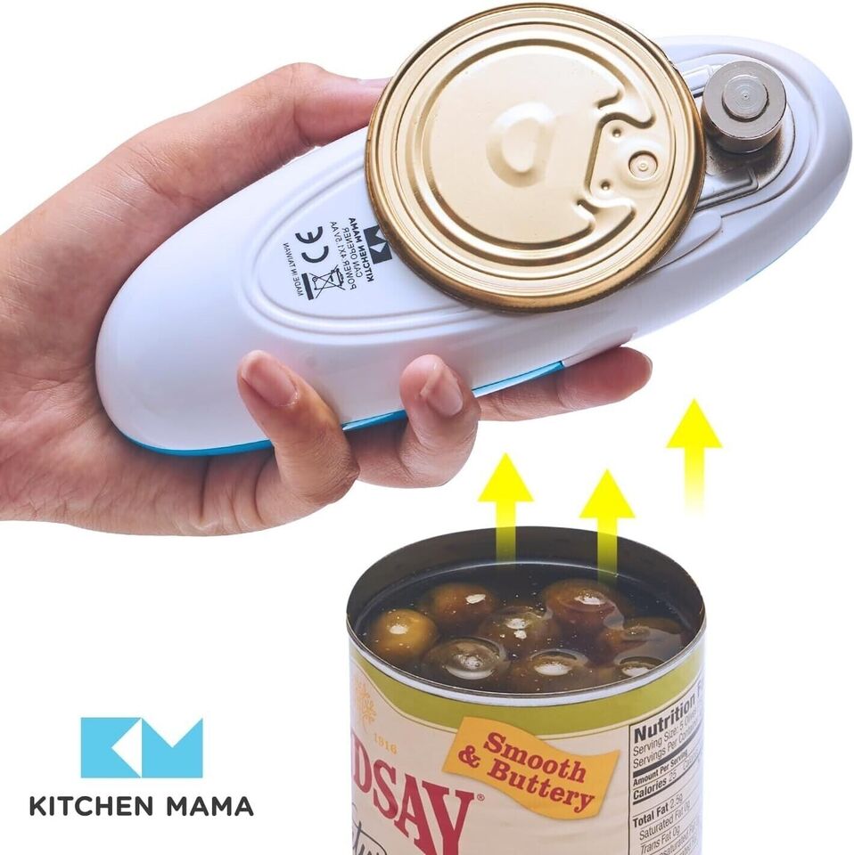 Kitchen Mama, Elektrischer Dosenöffner mit Start & Stopp glatte Kanten