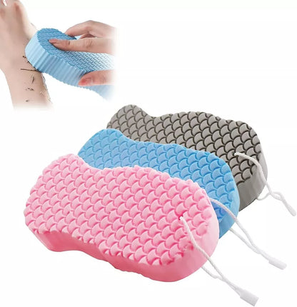 3 Stück, super weiche Bade- und Duschschwamm, für Peeling geeignet