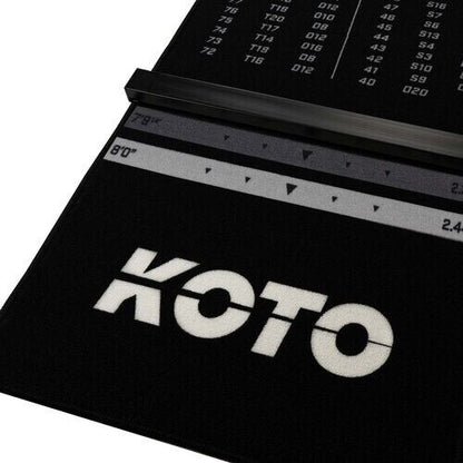 Dartteppich KOTO CARPET CHECKOUT GRAU 285 X 80CM
