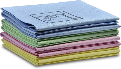Profi-Mikrofasertuch mit Anwendungspiktogramm, HACCP-konformes 4er-Set